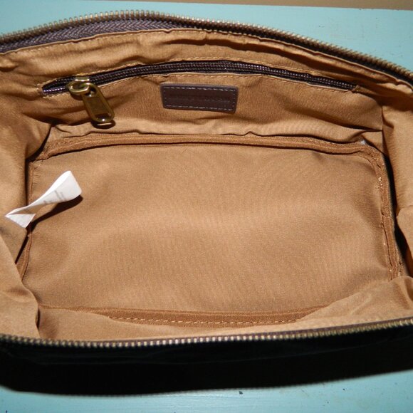 Mark & Graham Jack Waxed Canvas Travel Bag Pouch Blue - Picture 5 of 6